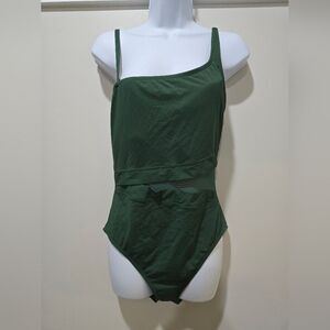 Bleu Rod Beattie Don't Mesh With Me  One-Piece Swimsuit NWOT Size 10 Green